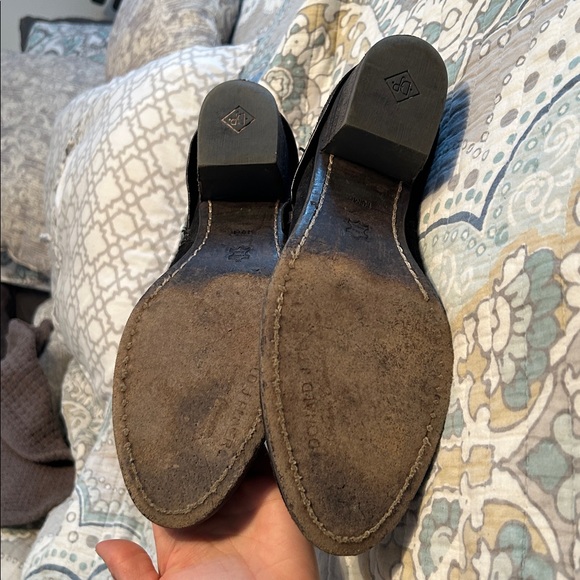 Donald J. Pliner Black Suede Leather Ankle Booties - Picture 4 of 5